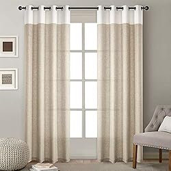 Cortinas Lisas Para Salon MMHJS Cortinas Opacas Modernas De Lino Minimalista De Color Liso Sala De Estar Cortinas Opacas De Dormitorio 2 Piezas