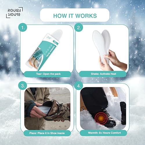 Image of Roughhouse Expedition Kit | 5 Body + 5 Pair Hand + 5 Pair Foot Warmers | Full Coverage Trek Pack | 8+ Hour Warmth | No Goo Powder Formula | Safe & Natural