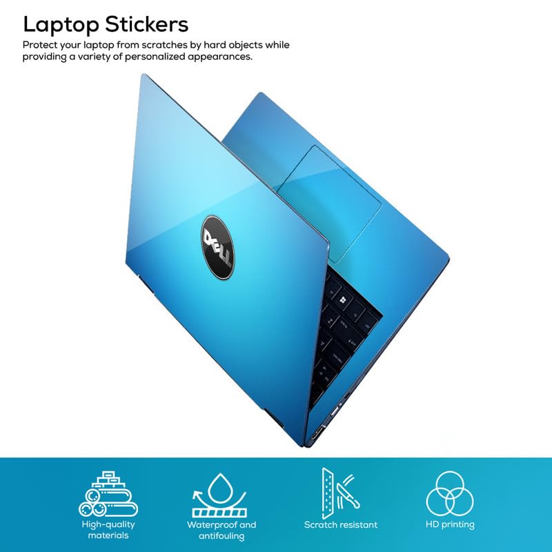 Image of Galaxsia DSGN 777 Full Body Laptop Skin Bubble-Free| Laminated & Removable | HD Quality Sticker for Laptops Upto 15.6 Inches Compatible with DELL