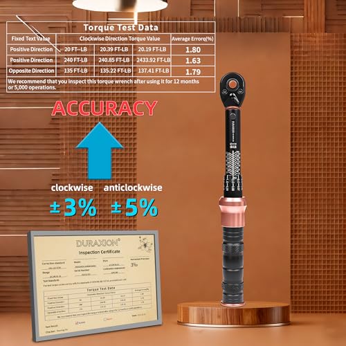 DURAXION Torque Wrench 1/4-Inch Drive