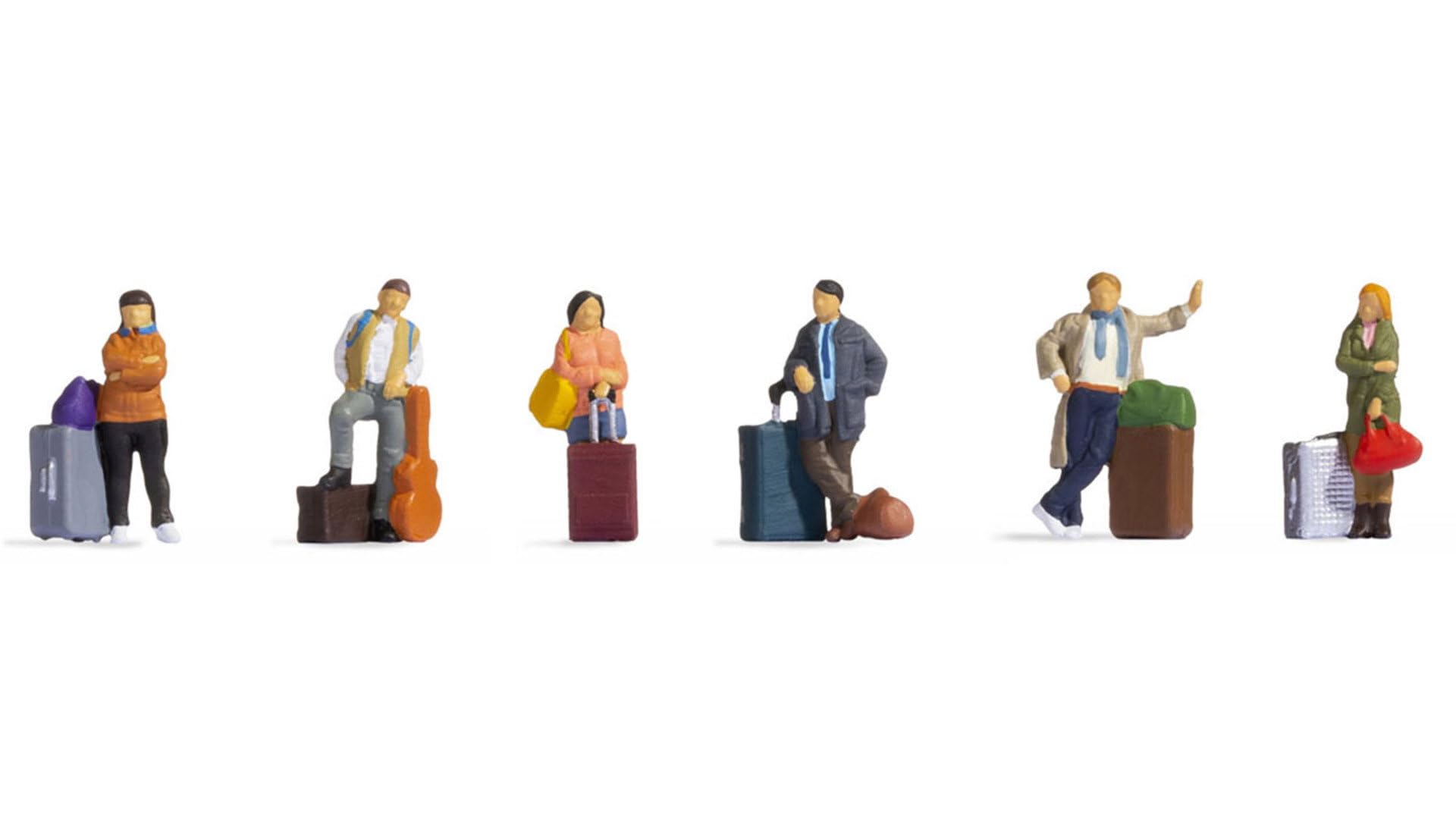 NOCH Travellers Figurine Set Detailed Station Scenes for TT Track 1:120 Hand-Coloured