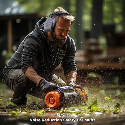 Image of ProCase Noise Reduction Safety Ear Muffs, Hearing Protection Earmuffs, NRR 28dB Noise Sound Protection Headphones