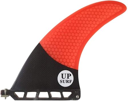 UPSURF Single Tab 6 Inch - 9 Inch Surfboard Center Single Fin Honeycomb Fiberglass Carbon Surfboard Center Single Fin