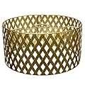 Osasy Drum lamp shades Gold metal shade,Hollow-out design Hand-crafted, Replacement shades For Floor,Chandelier,Table Living Room Bedroom Pendant lampshade