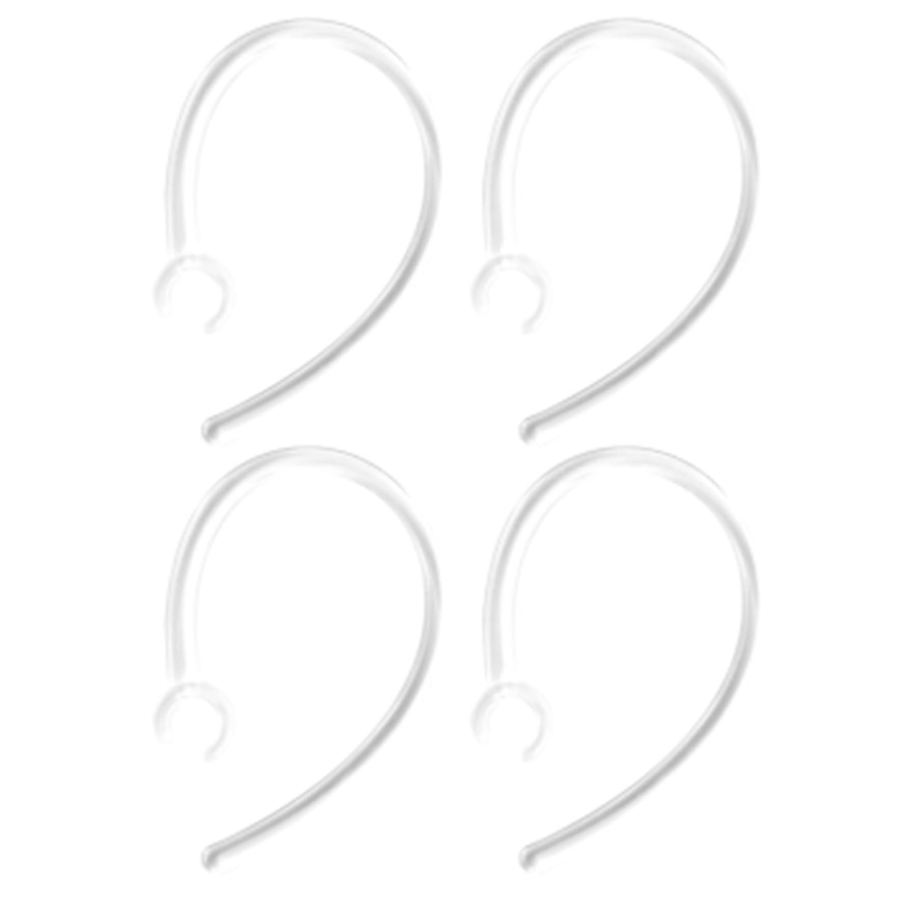 Ganci per l'orecchio con clip per auricolari wireless universali trasparenti da 4 pezzi