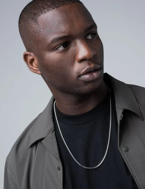 925 Sterling Silver Box Chain for Women 2/3/4/5mm Mens Sturdy Non-Fading Mens Silver Chain 16/18/20/22/24/26/30 Inches - Image 3