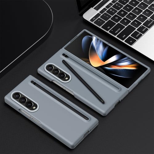 Coque Samsung Z Fold 4 rigide fine avec protège-écran et étui stylet gris - 7