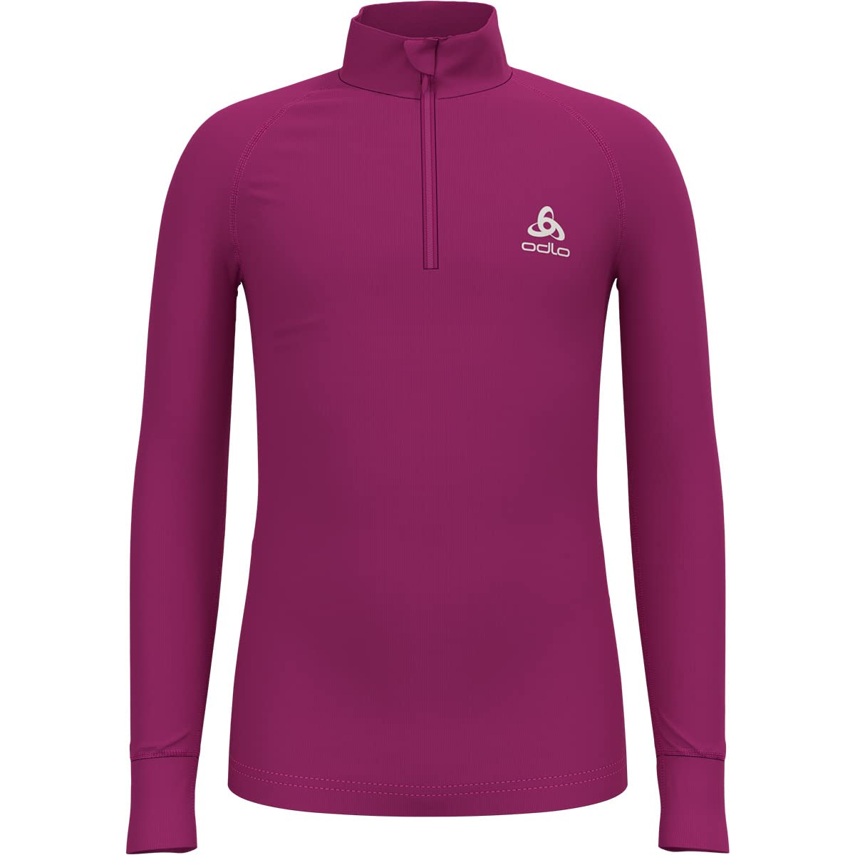 Odlo Active Warm Eco_159249 Ropa Interior Funcional de Manga Larga con Cremallera, Niños