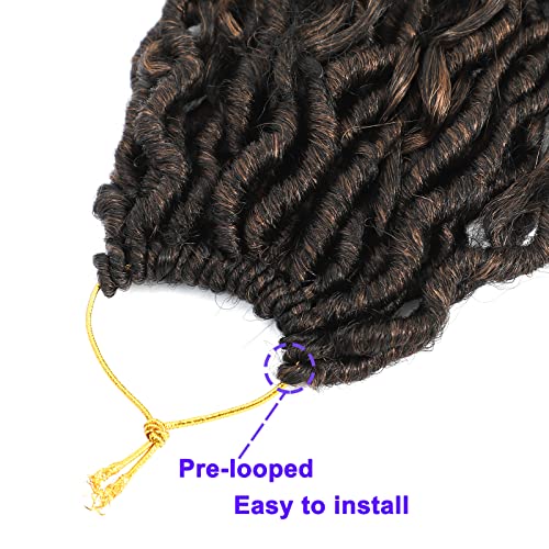Image of 8 Packs Goddess New Locs Crochet Hair, 12 Inch Hippie Locs, Crochet Braids