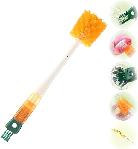 5-in-1 Water Bottle Cleaner Brush (Orange)