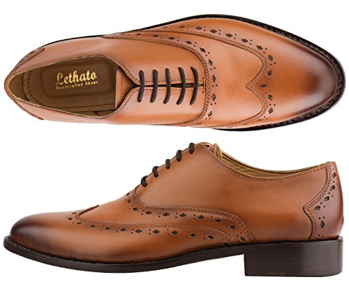 Captoe Oxford Goodyear Welted Formal Handmade Leather Dress Shoes4