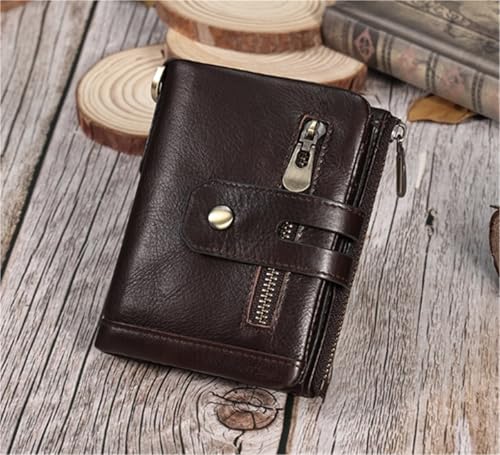 Wallet Vertical Multifunctional Coin Purse with Chain, Multiple Card Slots, Retro and Large Capacity(Green)4