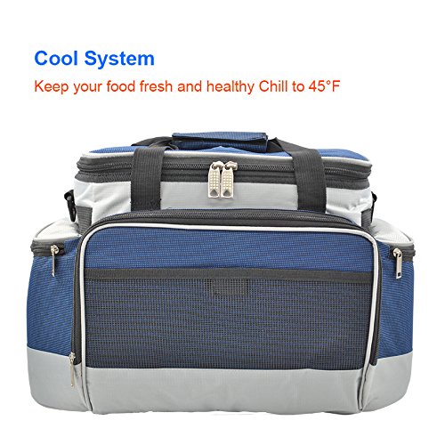 YAPA Electric Car Cooler Bag, Lightweight Portable Thermoelectric