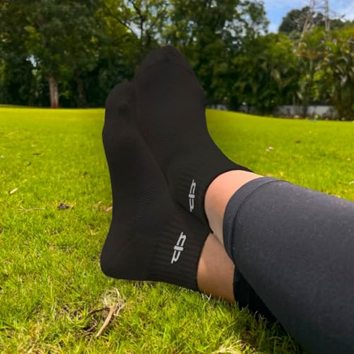 Image of HEELIUM Bamboo Socks for Women | Quarter Length | 3X Softer than Cotton Socks | Odour-Free & Breathable | Superior Comfort & Cushioned Base