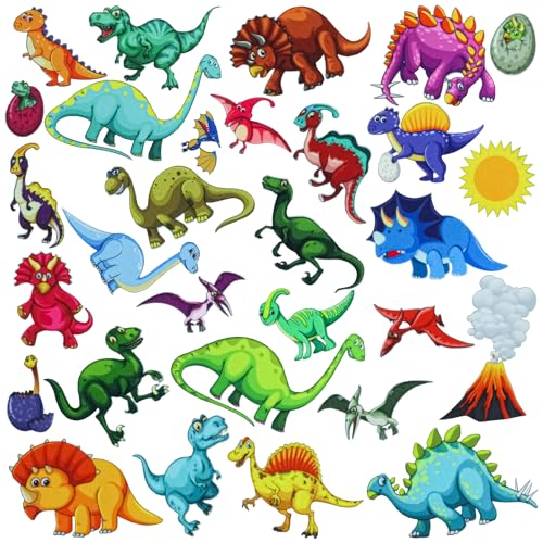BXI 30 Pcs Dinosaurs Felt Board Story Pieces Set for Toddlers, Preschool & Kindergarten, Precut Felt...