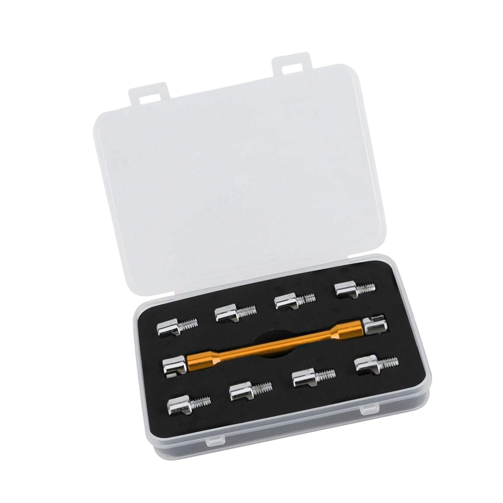 Hsioluted Gold Duty Spoke Wrench Tool For Motorcycles Sizes 5.0-6.8Mm Includes Carry Pouches Tension Tool