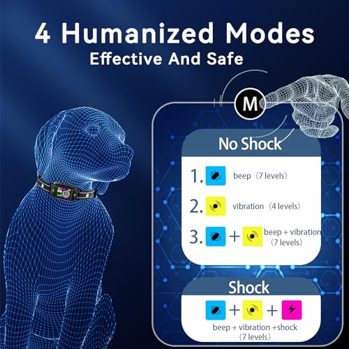 Dog-Bark-Collar-Rechargeable-Smart-Collar-Anti-Barking-Training-Collar-with-5-Adjustable-Sensitivity-Bark-Collar-with-Beep-for-Large-Medium-Small-Dogs-Black