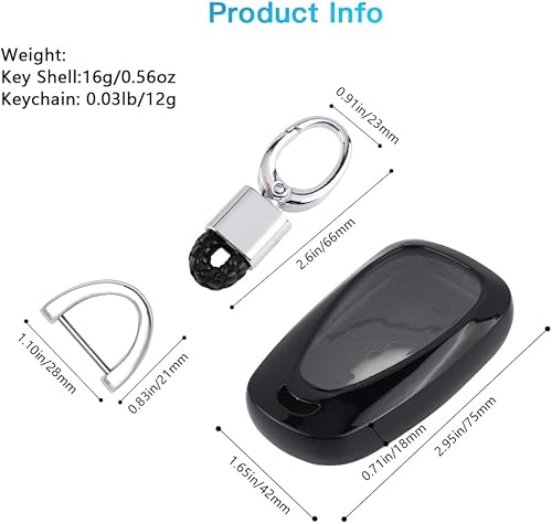 Miniatura 9 de 1797 Funda para llavero para Chevy Chevrolet Malibu Cruze Equinox Camaro Blazer Traverse Sonic Spark Trailblazer Bolt Trax Accesorios Llavero de