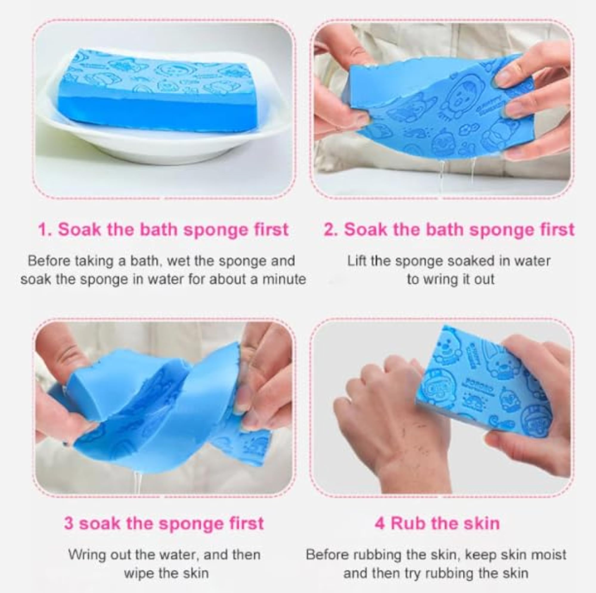 Ultra Soft Exfoliating Sponge for Bathing