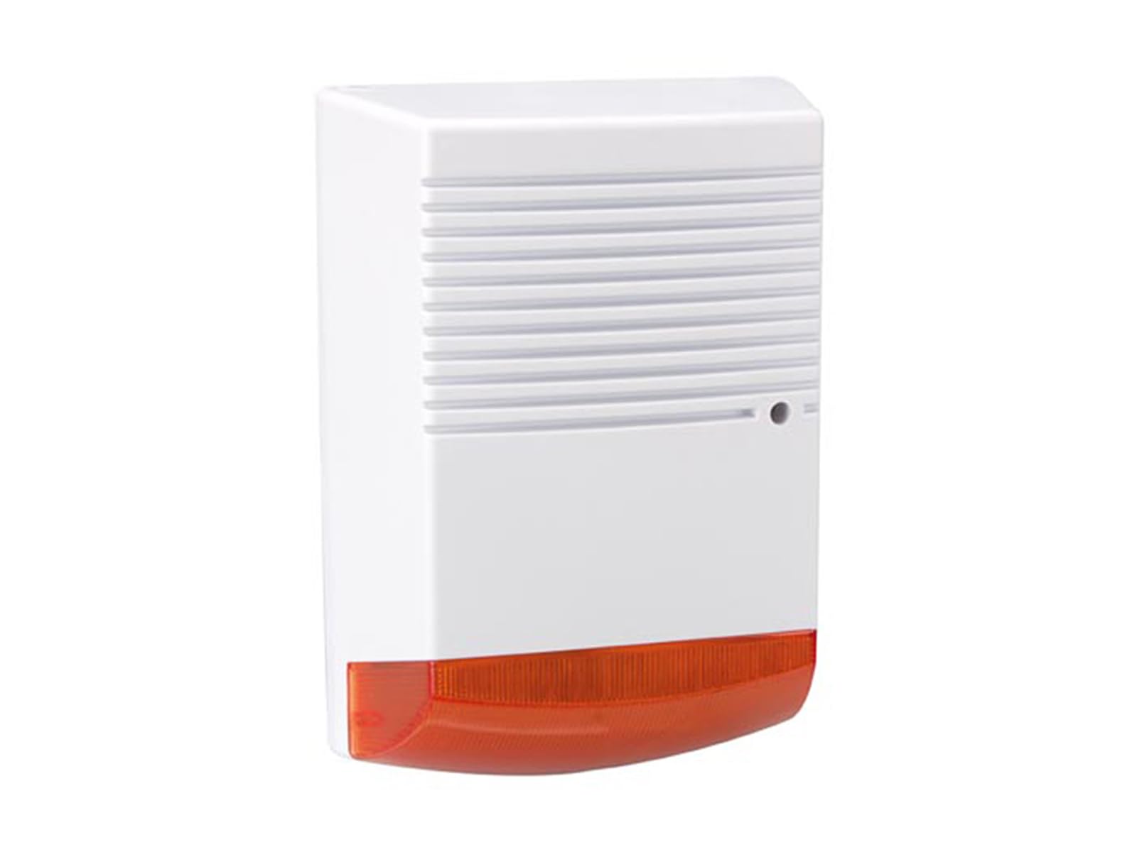 Juego de 2 sirenas falsas con LED parpadeante, resistente a la intemperie IP44, funciona con pilas