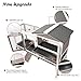 Gowoodhut Rabbit Hutch Indoor Outdoor 2 Story Bunny Cage with 3 No Leak Trays,55.31
