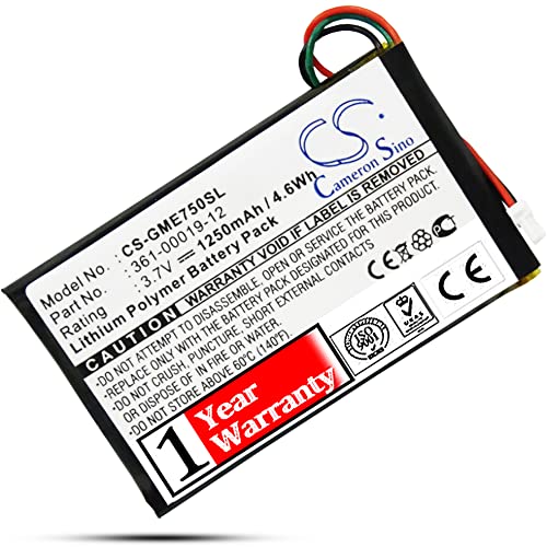 BCXY 361-00019-12 Battery Replacement for Edge 605 Edge 705 361-00019-12 Battery