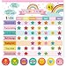 Reward Chart for Kids,Magnetic Behavior Chore Chart for Kids at Home,26 Rainbow White Chore Charts,1960 Star Stickers,56 Reward Stickers,Incentive Chore Chart to Develop Responsibility and Good Habits