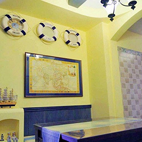 Buy e, 25cm Aboard l Life Lifebuoy Ring Boat Wall Hanging