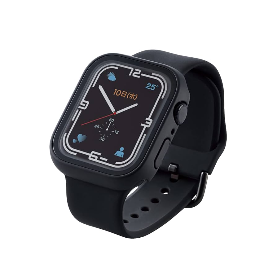 デジタル腕時計 八角形 Apple Watchケース ブラック Amazon.co.jp: エレコム Apple Watch (アップルウォッチ) ケース