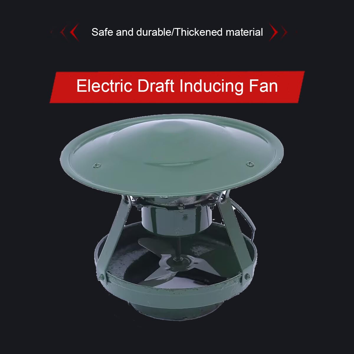 Extracteur Ventilateur Cheminée,60W Extracteur De Fumée De Cheminée, Machine à Fumée Déchappement Domestique,Aspirateur de Fumée de Cheminée pour Cheminée, 2800 r/min