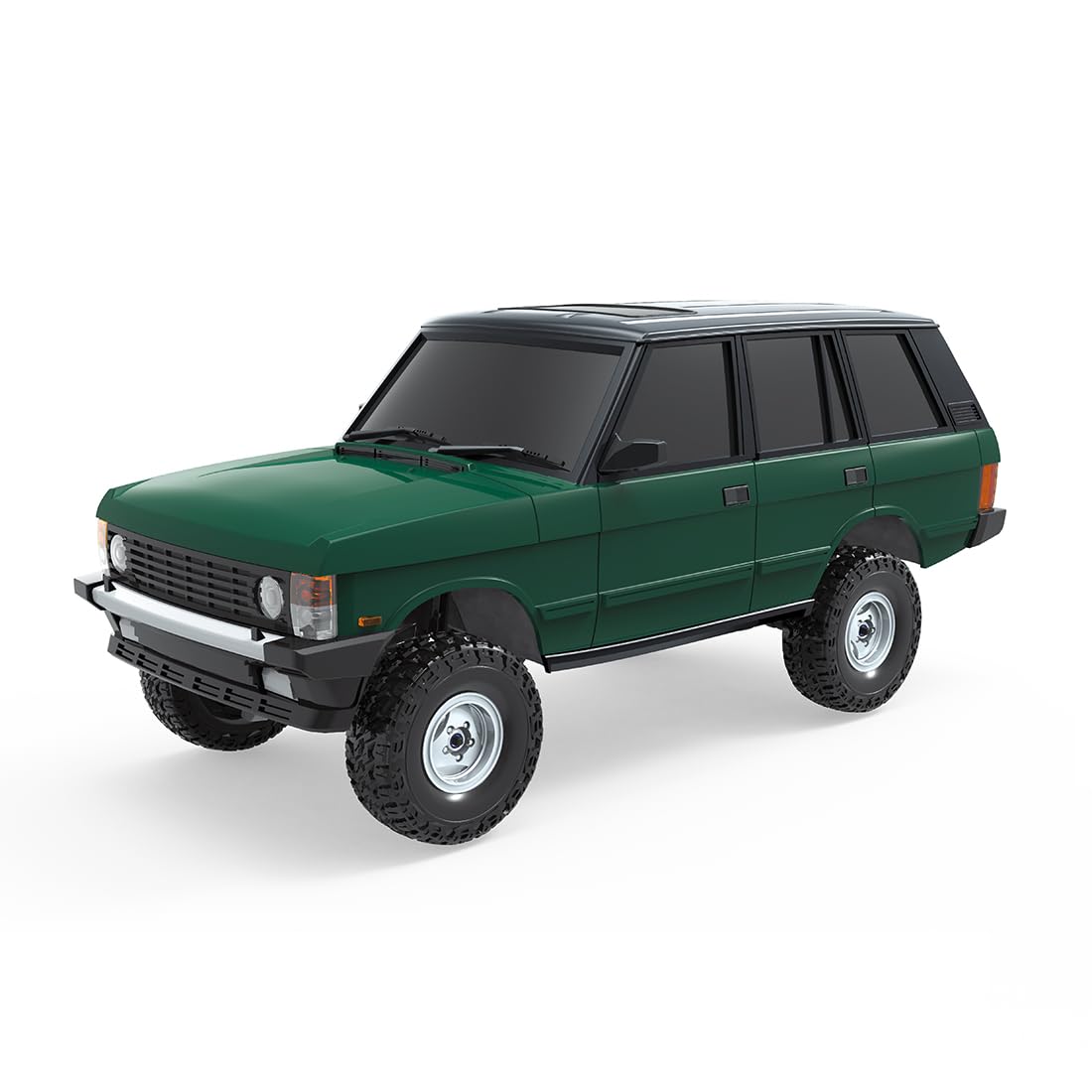 RC Draft Crawlers, skala 1/18 2,4 G 3CH 4WD Off-Road RC model samochodu z wysuwanymi reflektorami, prezent dla dorosłych (wersja RTR/zielony)