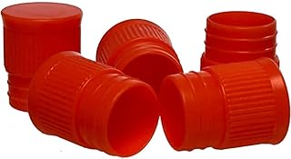 Stockwell Scientific 8589O Hollow Bottom Caps for 16 mm Test Tubes, Orange (Pack of 1000)