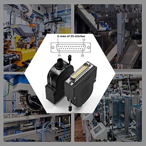 Adaptadores Conector DB25 Serial 2Pack Hembra miniatura 6