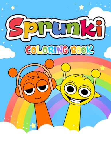 Spr-unki Coloring Book: Creative Coloring Pages for Kids Ages 4-8,Ages 8-12 | Perfect Holiday Gift for Creative Fun