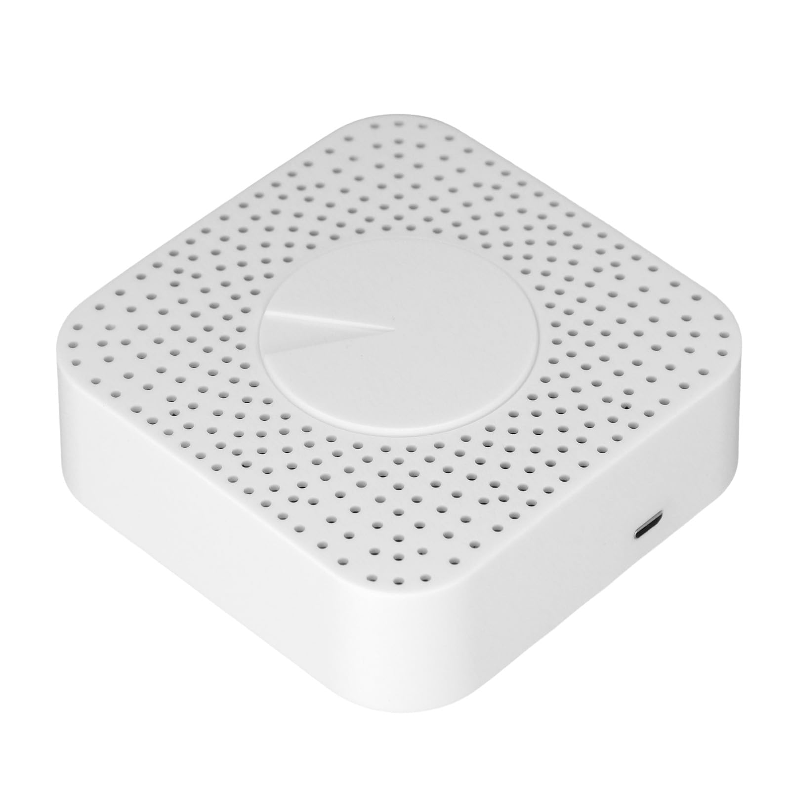 Eujgoov Rilevatore di qualità dell'aria per Casa Intelligente Monitor della qualità dell'aria Interna in ABS con Controllo APP 6 in 1 HCHO VOC CO2 PM2.5 Monitoraggio 'umidità della Temperatura per