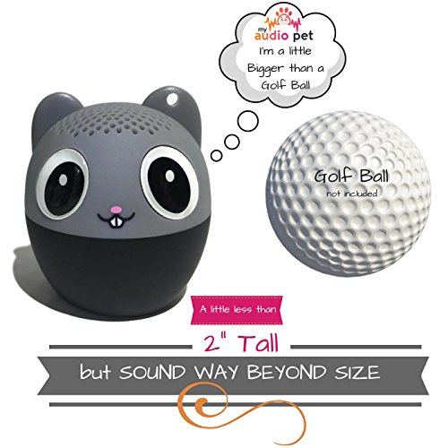 My Audio Pet Mini Bluetooth Animal Wireless Speaker with True Wireless Stereo Technology – Pair with Another TWS Pet for Powerful Rich Room-Filling Sound – (Mega Mouse)