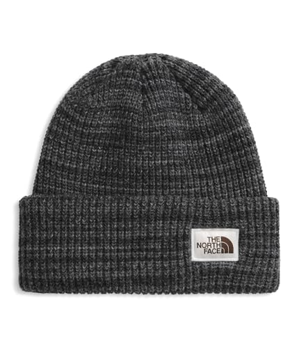 The North Face Women's Salty Bae Lined Beanie | Cuffed Winter Hat, Cozy Knit Lining & Woven Label, TNF Black/TNF Black, One Size