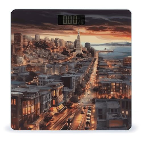 Báscula Digital para Baño San Francisco con Plataforma Ancha