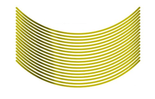 エムディーエフ リムストライプ ミラータイプ ミラーゴールド 4mm幅 17インチ RIM-4M-GD-17N