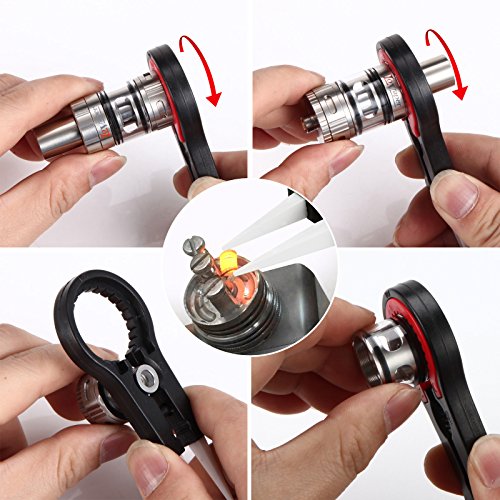 LoVaper® Vaper Twizer, Heat-Resistant Ceramic Tweezers & Atomizer Wrench, Multifunctional Tweezers for Electronic Cigarette, No Nicotine