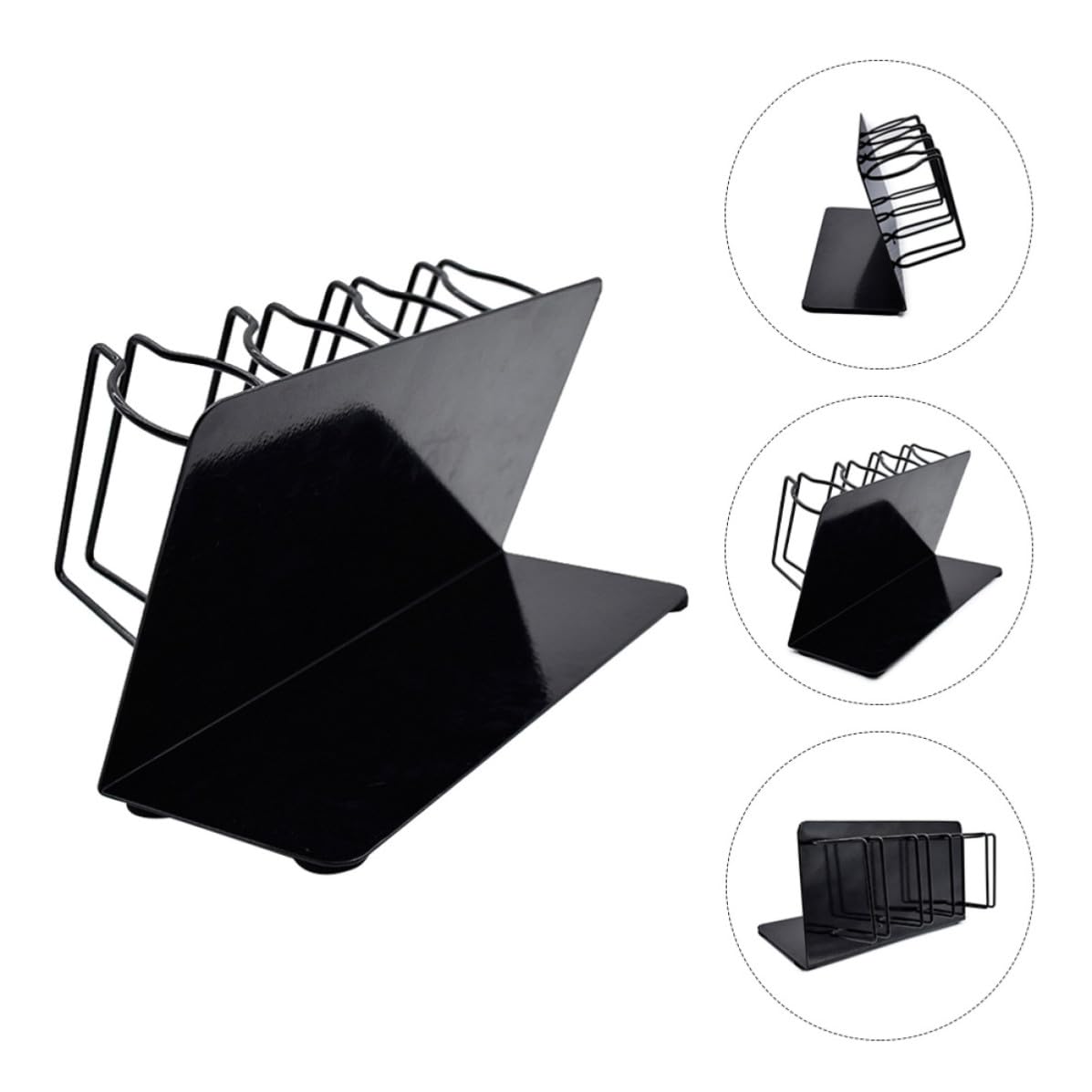 Acero Soporte Inoxidable para Cabello de Profesional Cortadora Negro