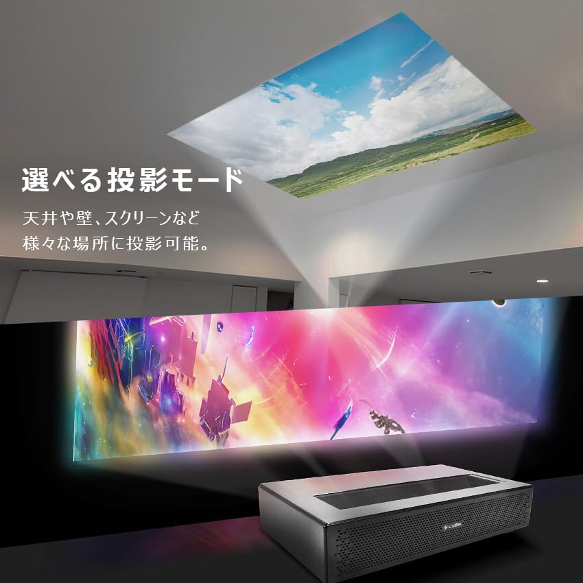 Amazon.co.jp: LOOZER 壁短焦点 プロジェクター SP02 : 家電＆カメラ