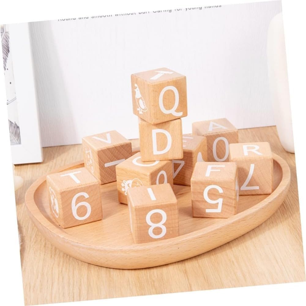 Amazon | 木製のアルファベットブロックインタラクティブな教育初期学習ABCレターブロック幼児向けのおもちゃをブロックする | 英語・外国語 |  おもちゃ アルファベット ブロック おもちゃ 子供 発達 おもちゃ 子供 知育 おもちゃ 木製 組み立て ブロック 文字 学習 ...