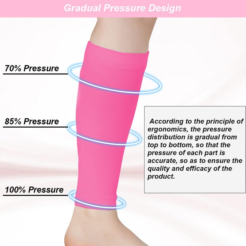 Novetec Calf Compression Sleeves for Men & Women (20-30mmhg), Leg Compression Sleeve for Running Cycling - Image 3