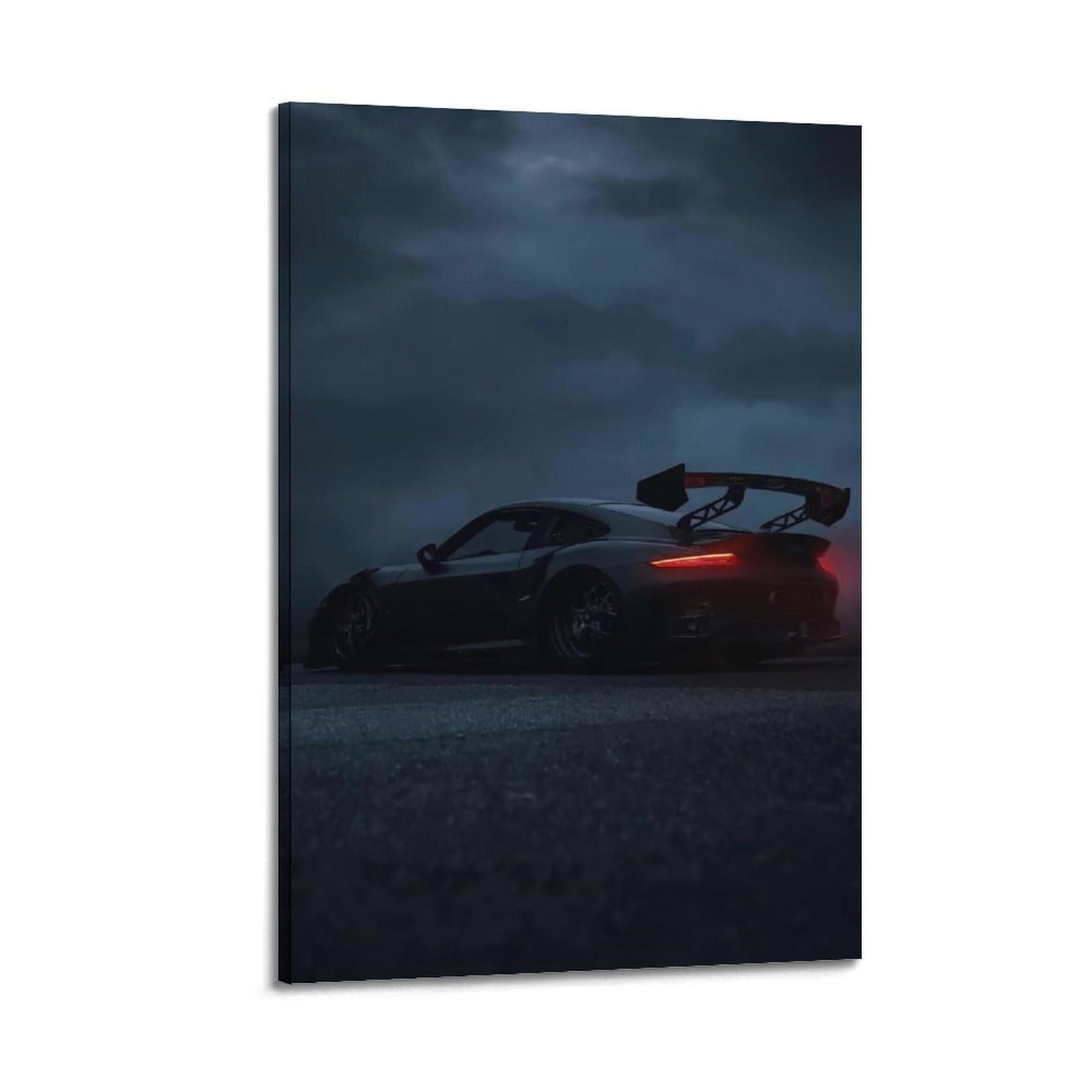 XKUGA Track Supercar Poster 911 GT3 RS Performance Racing Modern Decorative Canvas Prints - Ideal Wall Art for Family, Man Cave, Game Room, Boys & Girls Bedroom 20x30inch(50x75cm)