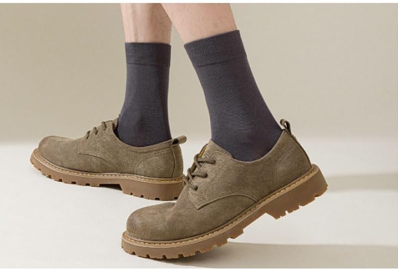 Men's Spring and Autumn Solid-color Mid-calf Socks Business Versatile Cotton