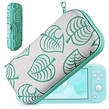 ranura para tarjeta sim Estuche de Gran Capacidad para Nintendo Switch Lite- Hay un compartimento en la parte superior que puede colocar cables, auriculares, carggador y otros accesorios pequeños pero esenciales para Nintendo Switch Lite. La capa acolchada, sirviendo también para proteher la pantalla del Switch Lite, tiene 8 ranuras en las que puede poner 8 tarjetas de juegos favoritas.