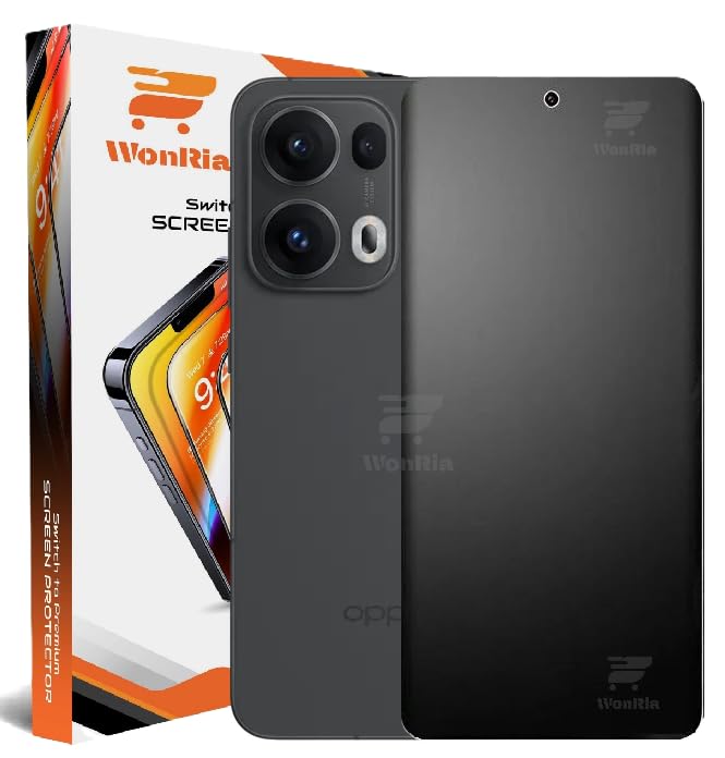 Image of WonRia 1 Pack - Premium Matte UV Tempered Glass For Reno 13 Pro 5G Curved Screen Protecor Guard Fingerprint Compatible Edge to Edge - Installation Kit