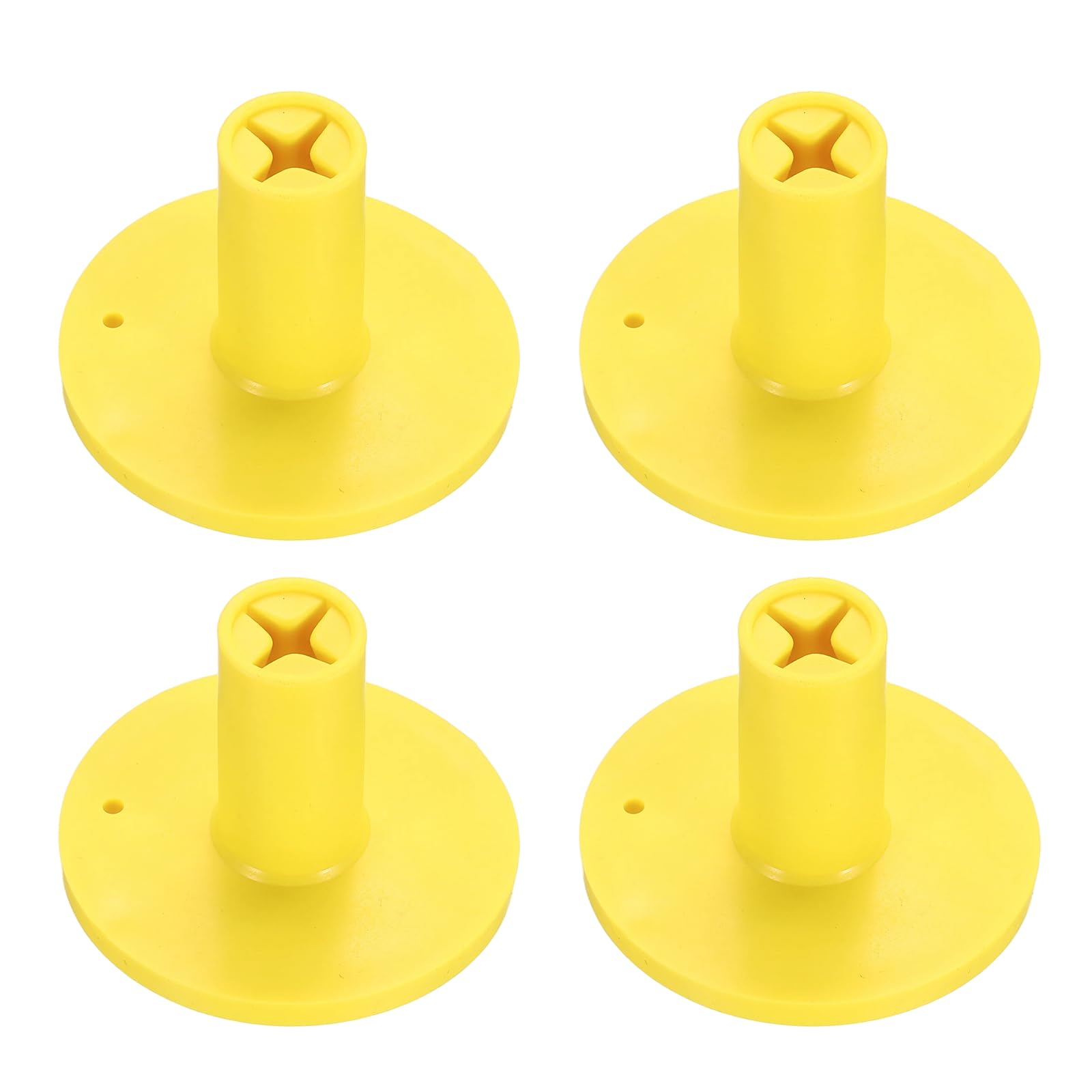 YELARXI Rubber Golf Tee, Golf Practice Tees Training Driving Range, Non-Slip Golf Mat Tees with Holder,1.5Inch & 8Pcs & Yellow- Fit for (Indoor or Outdoor Hitting Mat/Courses/Backyards)