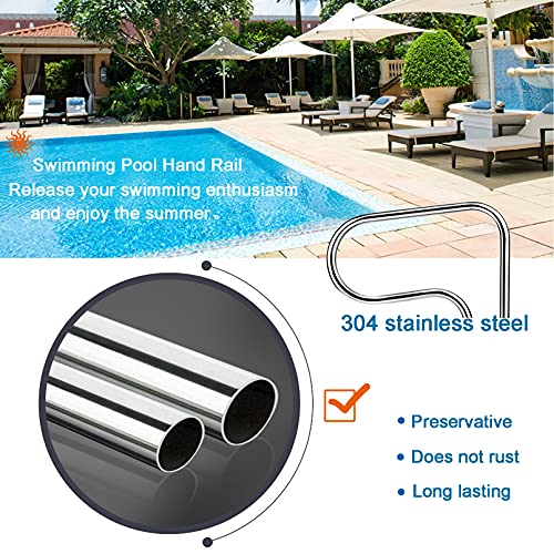 Pool Handrail Swimming Pool Hand Rail Ladder Step Handrail Stainless ...